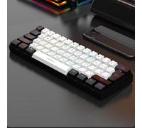 60% Wired Gaming Keyboard, With RGB Backlight - Portable & Ergonomic, RGB Backlit Keyboard For PC, for MAC, Office, Gaming(White)