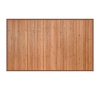vidaXL Bamboo Rug Floor Mat - 60x100 cm Natural Brown Rectangular Carpet Runner for Living Room, Hallway, Anti-Slip, Easy to Clean