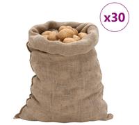(60 x 105 cm/ 30 pcs) vidaXL Jute Sacks Jute Bag Burlap Bag Hessian Bag 5 pcs 100% Jute 220 gsm