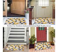 (60 x 110 cm (2 ft x 3 ft 7 in)_Large Door Mat/Bath Mat, Brio) Extra Large Rugs Living Room Printed Rug Runner