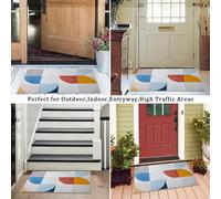 (60 x 110 cm (2 ft x 3 ft 7 in)_Large Door Mat/Bath Mat, Kira) Extra Large Rugs Living Room Printed Rug Runner