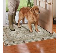 (60 x 110 cm (2 ft x 3 ft 7 in)- Large Door Mat/Bathroom Bath Mat, Willow Beige) Area Rugs Living Room Traditional Rug Soft Carpet