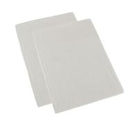 HOMESCAPES Cream Brushed Cotton Fitted Cot Sheet, Set of Two, Plain 100% Cotton, 60 x 120 cm