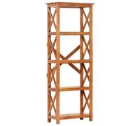 vidaXL Bookshelf 60x30x160 cm Solid Acacia Wood Honey Finish