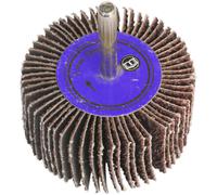 60 x 30mm Aluminium Oxide Flap Wheel - 6mm Shaft - 80 Grit - Abrasive Sanding