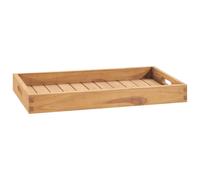 (60 x 35 cm) vidaXL Solid Teak Wood Serving Tray Coffee Table Breakfast Tray Multi Sizes