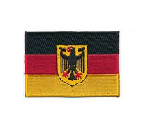 60 x 35 mm Sew-on/ Iron-on patch German flag Berlin Germany 0626B