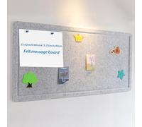 60 x 40 cm Large Notice Board, Photo Notice Board, Felt Cork Board, Memo Boards with Needles, Vision Board, Felt Pin Board, Self-Adhesive for Office, School, Living Room, Kitchen, Wall Decoration