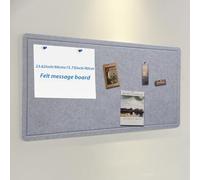 60 x 40 cm Large Notice Board, Photo Notice Board, Felt Cork Board, Memo Boards with Needles, Vision Board, Felt Pin Board, Self-Adhesive for Office, School, Living Room, Kitchen, Wall Decoration