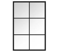 Vidaxl Wall Mirror Black 60X40 Cm Metal