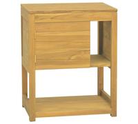 vidaXL Bathroom Cabinet 60x40x75 cm Solid Wood Teak, Brown