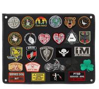 60 x 45 cm Mini Hanger Military Tactical Patch Board Patch Surface Mat Wall Display Board Organiser Display Board with Eyelets for Stickers Stamping Badge Hook and Loop Nylon