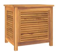 (60 x 50 x 58 cm) vidaXL Garden Storage Box Outdoor Storage Box Chest with Bag Solid Wood Teak