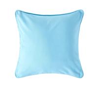 Homescapes Cushion Cover 100% Cotton Plain – 60 x 60 cm – Medium Cornflower Blue – Washable