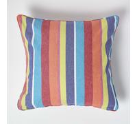 (60 x 60 cm) Cotton Multi Coloured Stripe Cushion Cover