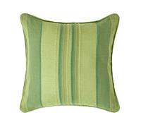 Homescapes Cotton Striped Morocco Cushion Cover In Green Green 60cm x 60cm