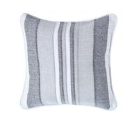 Cotton Striped Morocco Cushion Cover Homescapes Light Grey 60cm x 60cm