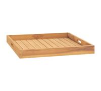 (60 x 60 cm) vidaXL Solid Teak Wood Serving Tray Coffee Table Breakfast Tray Multi Sizes