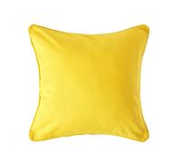 (60 x 60 cm, Yellow) Homescapes Cotton Plain Cushion Cover