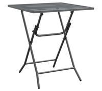 (60 x 60 x 72 cm) vidaXL Garden Table Expanded Metal Mesh Anthracite 60x60x72 cm/80x80x72 cm
