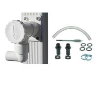 60 x 80 mm Rectangular Pipe Rain Collector + 2 Reserve Connection Kit