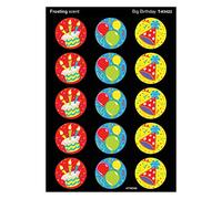60 x Big Birthday Smelly Stickers (Vanilla / Frosting Scented)