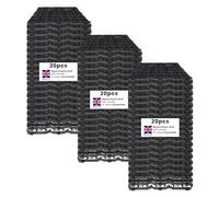 60 x Black Plastic Paving Driveway Grid Turf Grass Lawn Path Gravel Protector Drainage Mat (10 Square Meter)