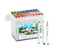 60 x Double Tip Art Marker Pens for Writing and Oil Based School Supplies for Scrapbooking Sketching Creative Projects Fast Drying