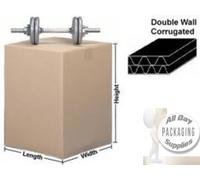 60 x DOUBLE WALL CARDBOARD BOXES 12" X 12" X 12" CUBE REMOVAL PACKAGING CARTONS