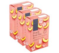 60 x Peach Iced Tea Cooler Teabags, A Refreshing Blend of Black Tea & Peach Flavour, Brew Hot & Serve Chilled, 150g