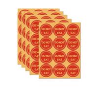60 x Red Do Not Eat Safety Stickers Labels Anti-Ingestion (3.8cm) 38mm (60 Stickers)