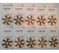 60 x Siemens SIgnia, size 312 hearing aid batteries, PR41 (10 x 6 blisters)