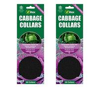 60 x Vitax Cabbage Collars Deters Root Flies & Repels Slugs Snails Weeds
