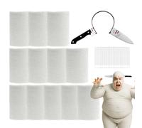 60 Yards 12 Rolls Halloween Mummy Wrap Costumes, Mummy Wrapping Cloth Bandages for Cosplay, Mummy Gauze with Fake Knife Headband for Zombie Makeup Costumes Accessories for Women Men, Party Props