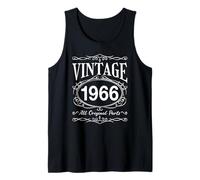 60 Year Old 60th Birthday Vintage Original Parts Born 1966 Tank Top