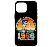 60 Year Old Legendary Since 1966 Awesome 60th Birthday Women Case for iPhone 16 Pro Max