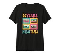 60 Years Music Tapes Birthday Retro Nostalgia 1963 Cassette Premium T-Shirt