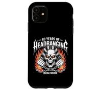 60 Years of Headbanging Skull Chains Metal Forever Case for iPhone 11