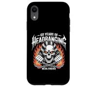 60 Years of Headbanging Skull Chains Metal Forever Case for iPhone XR
