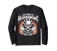 60 Years of Headbanging Skull Chains Metal Forever Long Sleeve T-Shirt