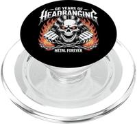 60 Years of Headbanging Skull Chains Metal Forever PopSockets PopGrip for MagSafe