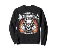 60 Years of Headbanging Skull Chains Metal Forever Sweatshirt