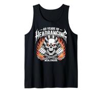 60 Years of Headbanging Skull Chains Metal Forever Tank Top