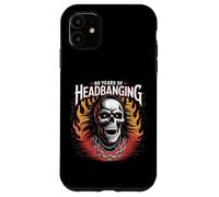 60 Years of Headbanging Skull Red Eyes Flames Case for iPhone 11