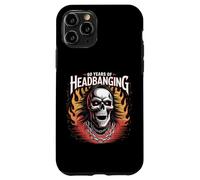 60 Years of Headbanging Skull Red Eyes Flames Case for iPhone 11 Pro