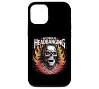 60 Years of Headbanging Skull Red Eyes Flames Case for iPhone 12/12 Pro