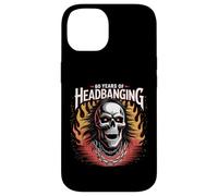 60 Years of Headbanging Skull Red Eyes Flames Case for iPhone 14