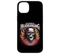 60 Years of Headbanging Skull Red Eyes Flames Case for iPhone 14 Plus