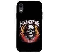 60 Years of Headbanging Skull Red Eyes Flames Case for iPhone XR