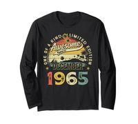 60 Years Old Awesome since December 1965 60th Birthday Men Long Sleeve T-Shirt